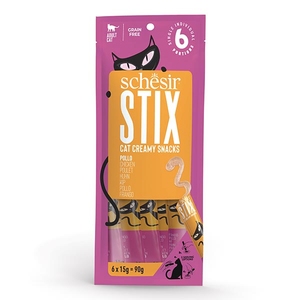 Schesir Stix Tavuklu Sıvı Kedi Ödülü 6x15 Gr - Thumbnail