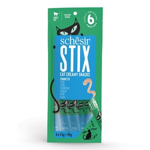 Schesir Stix Ton Balıklı Sıvı Kedi Ödülü 6x15 Gr - Thumbnail