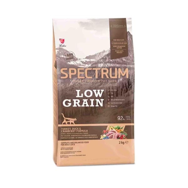 Spectrum Low Grain Hindili Ördekli ve Yaban Mersinli Yetişkin Kedi Maması 2kg