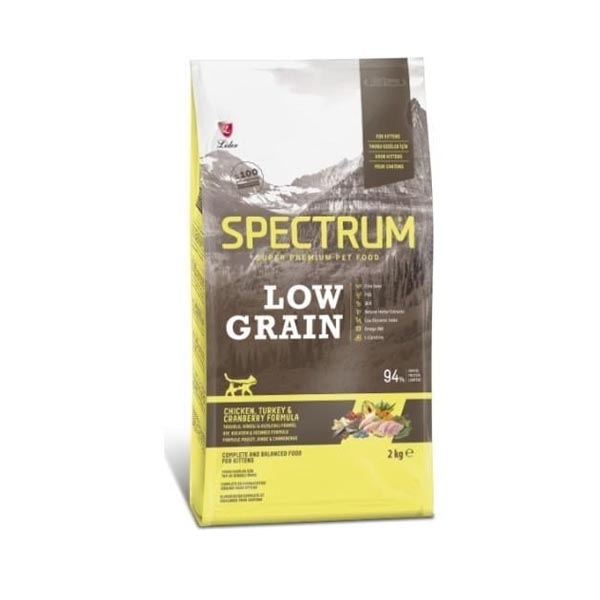 SPECTRUM DÜŞÜK TAHILLI TAVUK & HİNDİ YAVRU KEDİ 2 KG