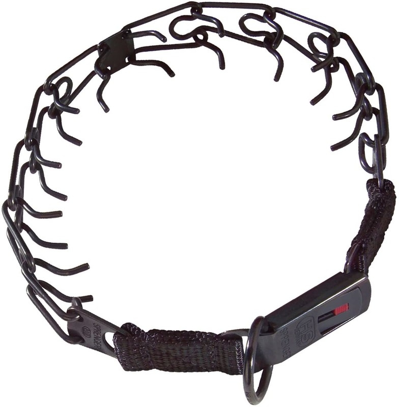 Sprenger Ultra-Plus Inox Siyah CliClok 4mm 60cm Köpek Tasma - 1