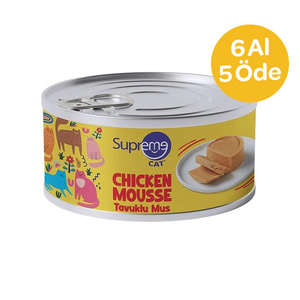 Supreme - Supreme Tavuklu Püre Şeklinde Yaş Kedi Maması 85 gr ( 6 Al 5 Öde )