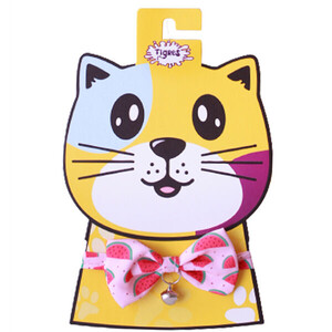 Tigres - Tigres Team Karpuz Desenli Papyon Kedi Tasması