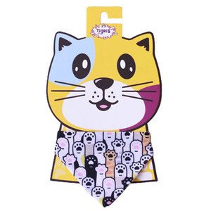 Tigres - Tigres Team Renkli Pati Desenli Fular Kedi Tasması