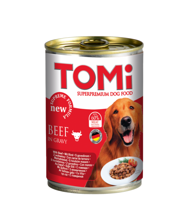 Tomi Sığır Etli Yetişkin Köpek Konservesi 400 Gr