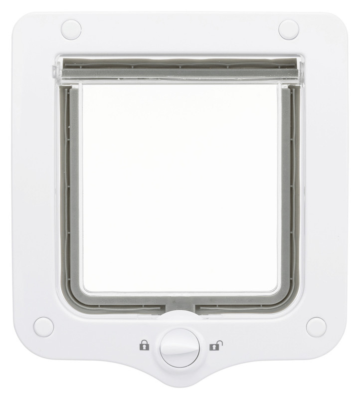 Trixie Kedi Kapısı, Çift Yönlü, 20 x 22 cm, Beyaz - 1