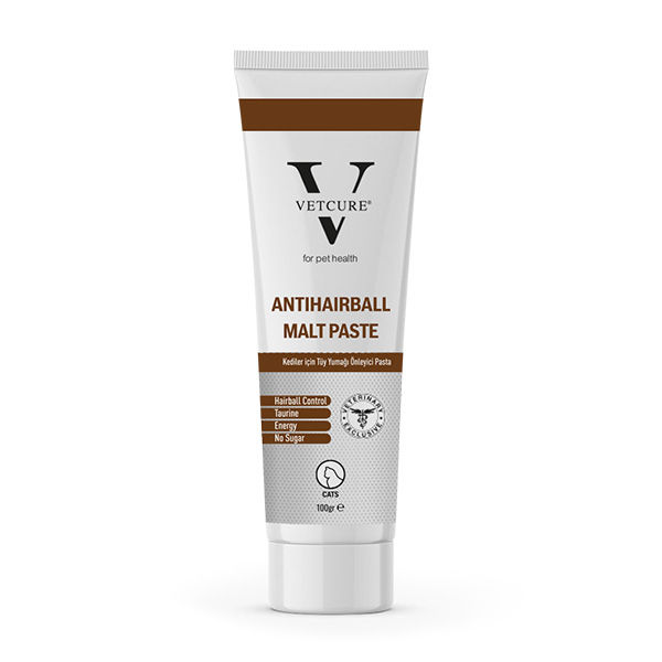 Vetcure Anti Hairball Kedi Tüy Yumağı Önleyici Malt Paste 100 gr