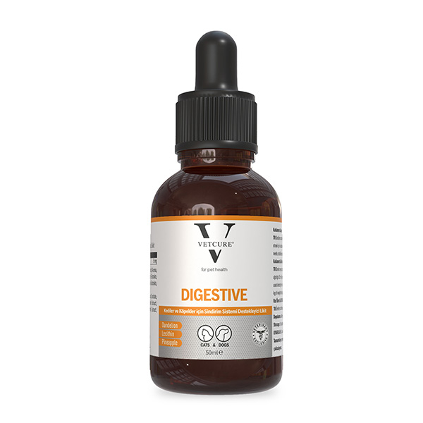 Vetcure Digestive Kedi ve Köpek Sindirim Sistemi Destekleyici Likit 50 ML