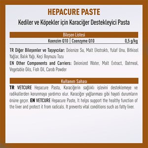 Vetcure Hepacure Kedi ve Köpek Karaciğer Sağlığı Destekleyici Paste 100 gr - Thumbnail