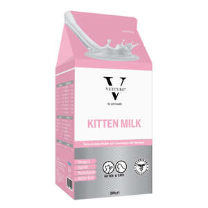 Vetcure - Vetcure Kitten Milk Yavru ve Anne Kedi İçin Tamamlayıcı Süt Tozu Takviyesi 200 gr