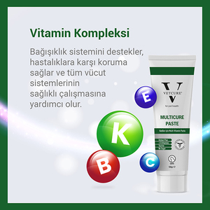 Vetcure Multicure Kedi Multivitamin ve Mineral Desteği Paste 100 gr - Thumbnail