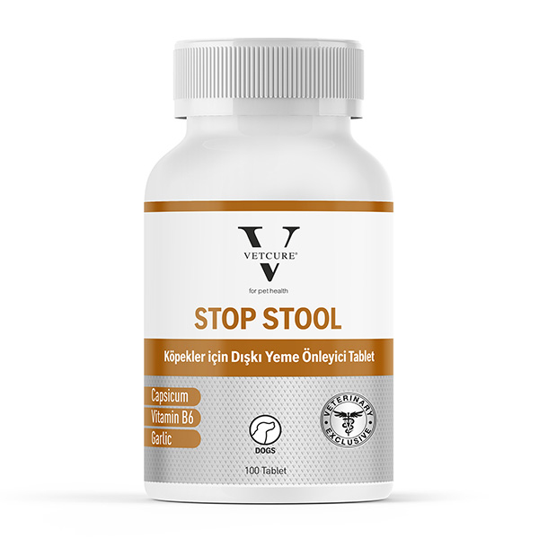 Vetcure Stop Stool Köpekler İçin Dışkı Yeme Önleyici 100 Tablet