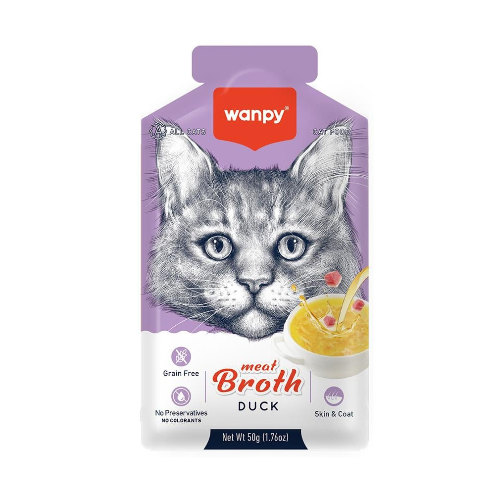 Wanpy Kediler için Ördek Eti Çorbası 50g