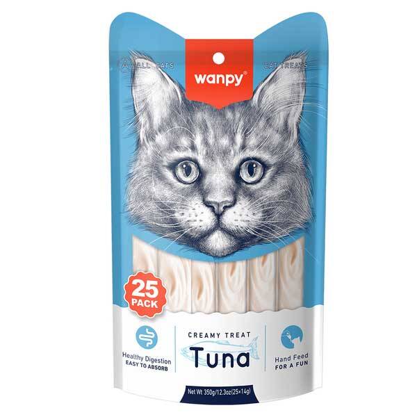 Wanpy Ton Balıklı 25*14 gr Krema Kedi Ödülü RAC-054