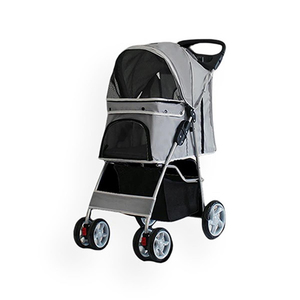 Zampa - Zampa Favorite Kedi & Köpek Arabası Gri, 46x78x99cm